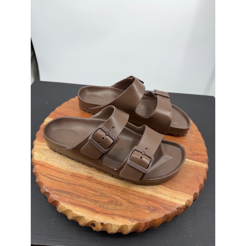 Birkenstock Arizona EVA Sandals Women 39 8 roast Brown Waterproof Double Slides